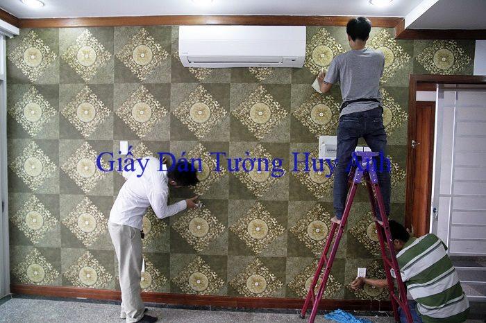 nhan cong dan giay dan tuong ha noi